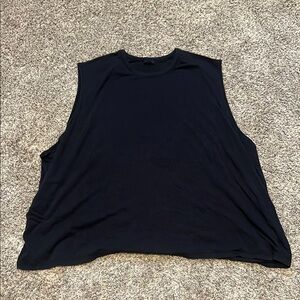 SKIMS Black Sleeveless Muscle Tee